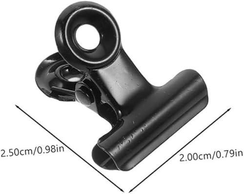 Abaodam 20pièces Clips Magnétiques Noir Acier Inoxydable pour Photos Cartes Et Tickets Agrafes Multifonctionnelles avec Aimants pour Réfrigérateur Et Bureau - Nail Gallerys