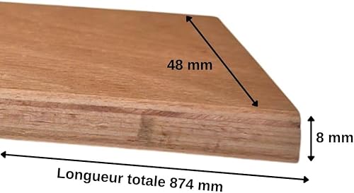 EBAC Literie 10 Lattes - 874x48x8 mm - pour sommier/bz/clic clac - Nail Gallerys