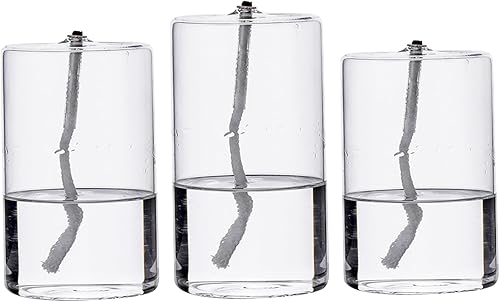 Eyccier 3pcs Lampe à Huile en Verre Rond - Nail Gallerys