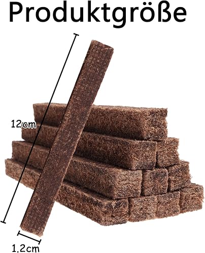 Lot de 12 mèches de rechange en bois pour bougies d'extérieur - Nail Gallerys