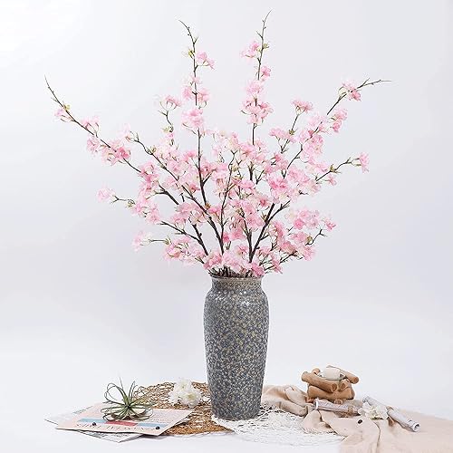 LESING Lot de 4 Fleurs de Cerisier artificielles en Soie pour Mariage, Maison, Bureau, fête (Blanc-1) - Nail Gallerys