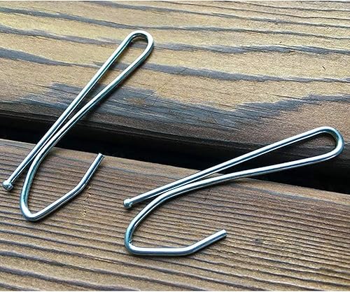 Lot de 50 crochets en métal pour rideaux plissés en acier inoxydable - Nail Gallerys