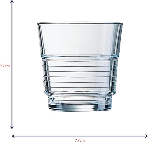 Arcoroc Spirale FB25 Lot de 6 verres empilables 250 ml - Nail Gallerys