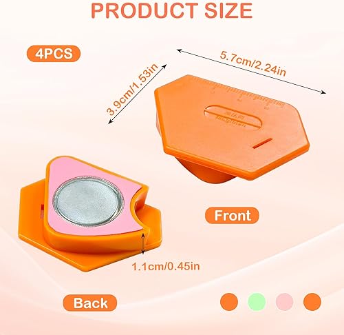 xuefenfei Lot de 4 Guides de Couture Magnétiques Multifonction, Accessoires de Couture avec Échelle, Guide d'Ourlet pour Machine à Coudre, Outil de Couture Précis et Portable (4 Pieces) - Nail Gallerys