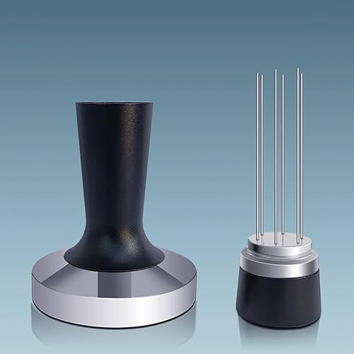Ensemble agitateur 2 en 1 pour café en poudre, marteau de pressage de poudre de café, distributeur d'agitation pour barista (58 mm) - Nail Gallerys
