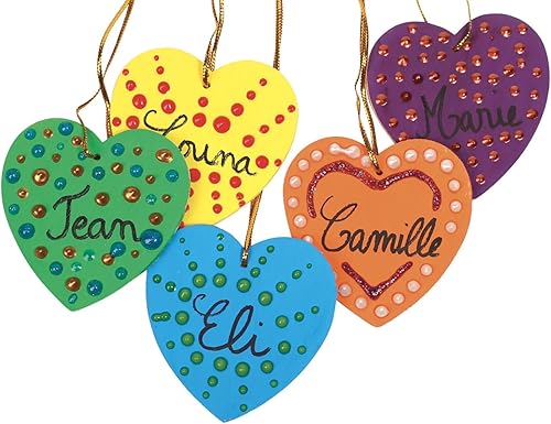 Coeurs en bois à suspendre 6 cm - Nail Gallerys