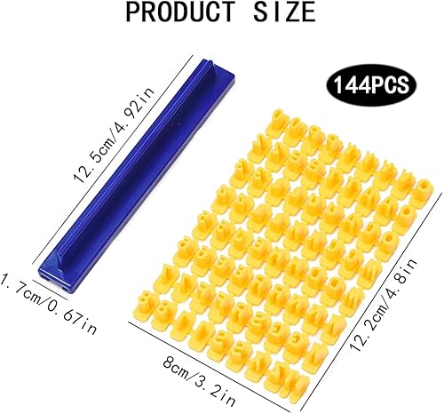 TRKETK 144 Pièce Biscuit Stamp, Moule Cuisson Décoration Alphabet Machine à Gaufrer pour Fondant Emporte Piece Alphabet et Chiffre Emporte-Pièce de Lettres Imprimés pour Gateau, Biscuits Message - Nail Gallerys