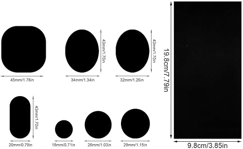 Strehknewen Kit de Réparation de Doudounes – 107 Pièces de Patchs Autocollants en Nylon pour Vestes, Tentes et Vêtements d’extérieur, Noir, Imperméables et Résistants à la Déchirure, Comprend 2 Grande - Nail Gallerys
