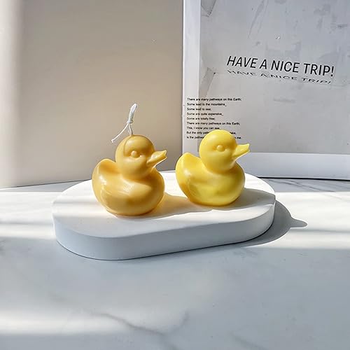 Xidmold Lot de 2 moules en silicone 3D en forme de canard - Moule à bougie - Moule à savon - Moule à gâteau - Moule en silicone pour fondant, décoration de gâteau, chocolat, savon, bougies en cire de - Nail Gallerys