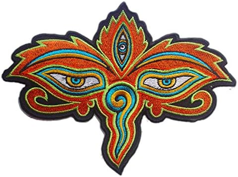 PANASIAM Patchs Vestimentaires, Motifs Géométriques Sacrés, par Pack de 11, de 4 à 18 cm, Thermocollant ou à Coudre - Nail Gallerys