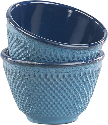 Rosenstein & Söhne 2 tasses à thé style Arare - Bleu - Nail Gallerys