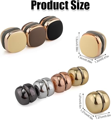 7 Épingles Hijab Magnétique, 2 Formes Aimants Puissants sans Épingles pour Vêtements Écharpe Polyvalente Fermoir Magnétique Petits Clips Magnétiques Pratiques pour Foulards, Femmes Filles - Nail Gallerys