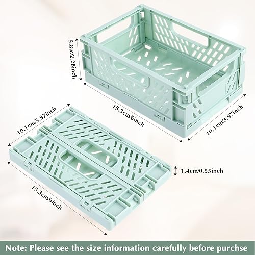 Jeffdad Lot de 3 mini boîtes pliantes (15,3 x 10,1 x 5,8 cm) - Mini boîte de rangement pliable portable - Multicolore - Stable - Boîte de rangement pliable pour la maison, le bureau, le magasin, - Nail Gallerys
