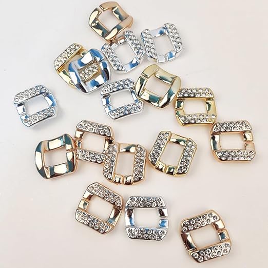 PLOIKM 50/100 Anneaux de Liaison en Acrylique Couleur Viande avec Cristal, connecteurs à maillons Rapides, Fabrication de Bijoux, Bijoux personnalisés, Fabrication de chaînes, 15/23 mm - Nail Gallerys