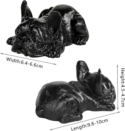 mookaitedecor Figurine Chien de Schnauzer en Pierre de Cristal d'obsidienne Noire pour Ornement de Bureau, Statue de Reiki en Pierre sculptée à la Main pour la décoration de la Maison et du Bureau - Nail Gallerys