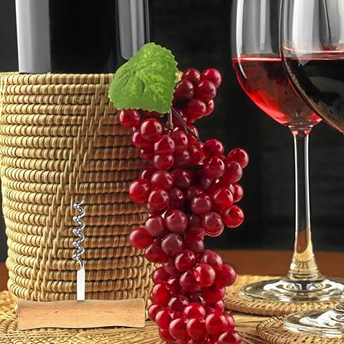 Tire-bouchon de style T, tire-bouchon avec poignée en bois, Ouvre-bouteille de vin de serveur l'ancienne de style T, Tire-bouchon Portable en acier inoxydable, nouveauté facile, amusant, à visser et - Nail Gallerys