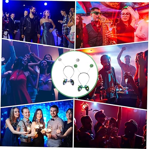 Toddmomy 1 Ensemble Lunettes de Bande extraterre Bandeau Extraterrestre décoratif Lunettes extraterrestres première Accessoire de Costume d'extraterrestre Bandeaux de fête drôles Mousse - Nail Gallerys