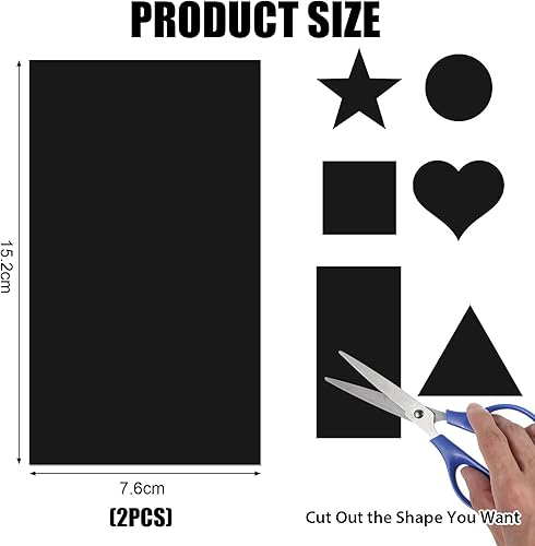 RYMAUP 2 Feuilles de Film adhésif pour variateur de lumière, Couverture LED, Film assombrissant, édition Black Out, Film pour réduire la lumière, Autocollants pour appareils électroniques pour - Nail Gallerys