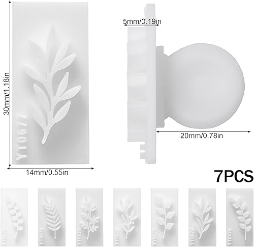 Bofanze 7 Pièces Emporte-pièces en Argile Polymère en Forme de Feuilles Boucles D'oreilles en Argile Polymère Coupe-boucles D'oreilles en Argile Plastique para Pendientes de Bricolaje y Otras Joyas - Nail Gallerys