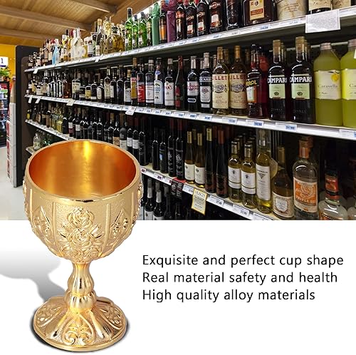Gobelet de 30ml, 2 Pièces, Calice à Vin Rétro, Collection D'ornements Dorés, Petit Gobelet en Relief, Tasse de Liqueur de Vin (citrouille d'or) - Nail Gallerys