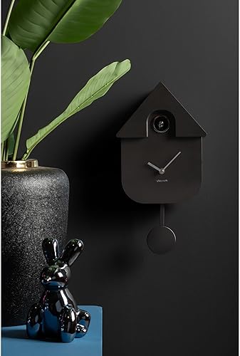 Karlsson [DL] Horloge Murale Moderne Cuckoo ABS métallisé Gris foncé - Nail Gallerys