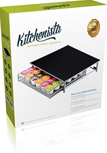 Kitchenista Porte-dosettes Dolce Gusto - Support pouvant contenir 36 capsules empilables - Étagère à tiroir filet - Nail Gallerys