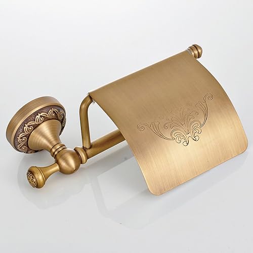 Weare Home Barres porte-serviettes rétro à double crochet, avec revêtement en bronze Support pour Papier Toilette - Nail Gallerys