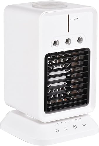 Ventilateur de Climatiseur Portable, Humidificateur de Salle de Refroidisseur d'Air 3 en 1 3 en 1 avec Minuterie, Ventilateur de Refroidissement de Bureau Silencieux pour le Bureau du à Domicile - Nail Gallerys