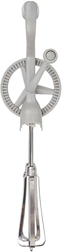 LILY COOK, KP0014, Batteur Manuel Ergonomique pour Pâtisserie, Ustensile Pratique et Compact, Idéal pour Recettes Variées, Facile à Utiliser, Couleur Grise, Taille Standard - Nail Gallerys