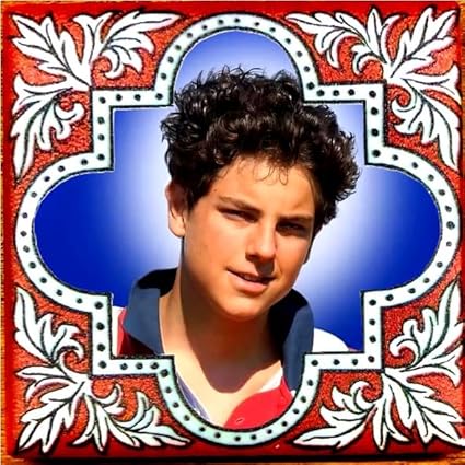 Aimant Religieux en Résine, Carrelage 6 x 6 cm, Images de Saints, Jésus et Madonna, Artisanal, Made in Italy (Esprit Saint) - Nail Gallerys