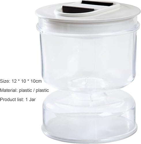 Bocal à cornichons en plastique avec couvercle hermétique pour une séparation efficace de l'humidité et un rangement compact - Nail Gallerys