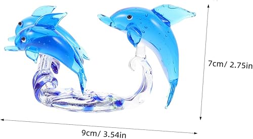 CLISPEED Figurine de Verre Cristal Ornement de Table Unique Décoration de Salon Décoration de Bureau Compacte Verre Vif - Nail Gallerys