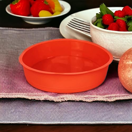 GMMH Moule à gâteau Rond en Silicone - Diamètre : 26 cm - Violet - Nail Gallerys