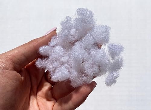 Ouate de remplissage 3 kg Ökotex hypoallergénique lavable à 95 °C - Très moelleuse - Rembourrage de coussin - Matériau de remplissage - En fibre creuse de polyester - Blanc - Nail Gallerys