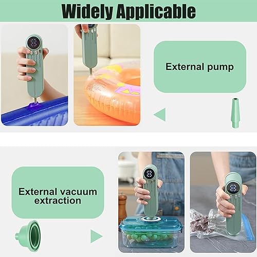 Scellant À Vide - Mini Scellant Du Sac | Scellants À Vide Portables Pour Les Voyages | Machine De Revendeur De Sac Sans Fil Rechargeable | Scellant De Chaleur Portable | Scellant À Vide Alimentaire Po - Nail Gallerys