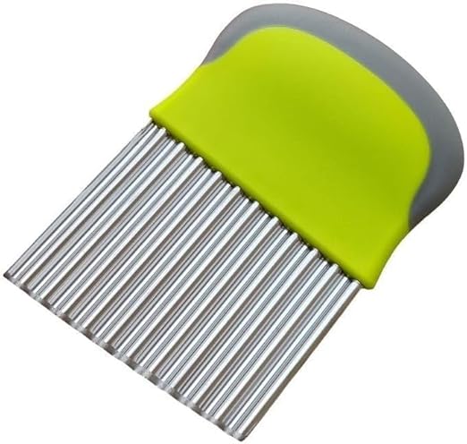NEXROLA coupe pomme de terre, coupe frite en acier inoxydable avec rainures, trancheuses pour couper les pommes de terre, les oignons, les concombres, les carottes(Noir) - Nail Gallerys