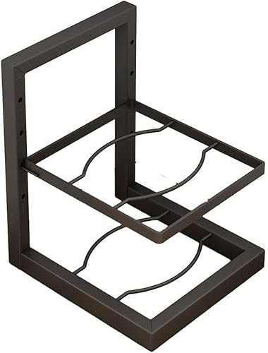 Étagère de rangement pour casseroles et poêles en acier inoxydable pour dessous d'armoire de cuisine (C) - Nail Gallerys