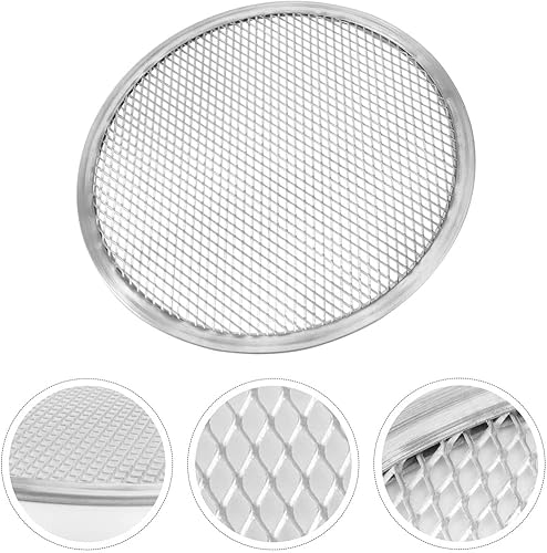 CENPEK Lot de 3 grilles à pizza en alliage d'aluminium anti-adhésif pour four, 15,2 cm + 25,4 cm + 30,5 cm - Nail Gallerys