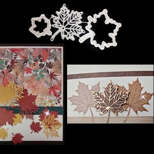ZSYTF Matrices de découpe en métal en forme de feuilles d'érable pour scrapbooking, album, cartes, modèles, loisirs créatifs, décoration - Nail Gallerys