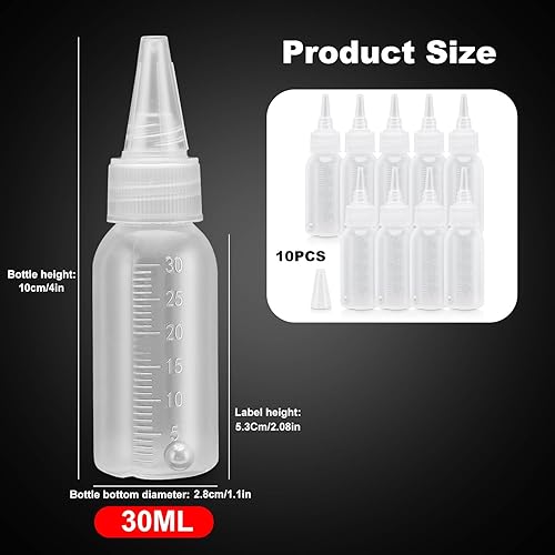 Pot De Peinture Vide,Aeroghe,Bouteil Peinture Aéroghe Pots Connts En Plastue Pour 8 0Z De Skage ylue Mélange Avec Un Mélangeur De Bouteille De Pot À Billes Reable Vide 30 Ml Petite - Nail Gallerys