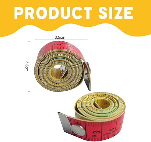 2 Pièce Mètres à Ruban pour Couturier double face, Metre de Couturiere Doux 1,5 m 60 Pouce sur Mesure Couturière Tissu Règle - Nail Gallerys