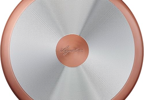 Lagostina Set de casseroles et poêles antiadhésives en aluminium pour gaz et four, 8 pièces, extérieur effet cuivre, indicateur de cuisson thermo-Signal, avec 2 casseroles, 2 poêles, 3 couvercles - Nail Gallerys