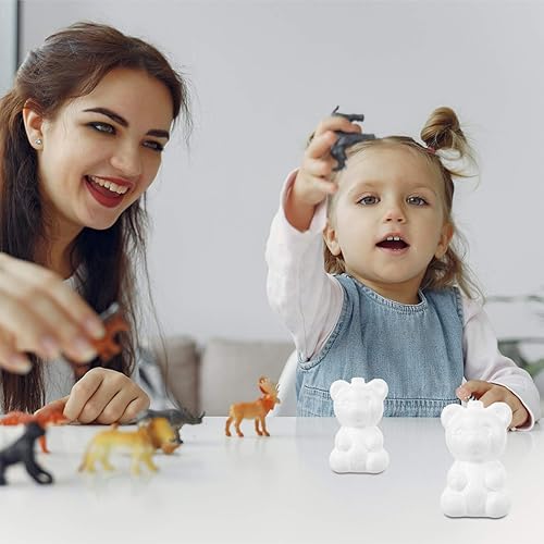 Artibetter 20Pcs Formes d'ours en Mousse Petits Blocs de Modélisation de Arrangement de Fleurs Moule en Fête de Mariage Saint-Valentin Animal Mousse Artisanat 7. 5 Cm - Nail Gallerys