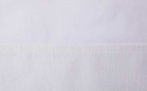 Cassa Luyton Couvre Sommier à Soufflets en Toile en Coton-Polyester Blanc - 180 x 200 cm - Nail Gallerys