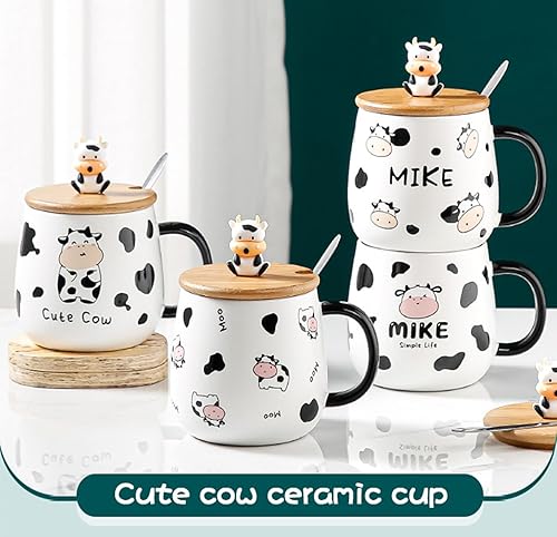 Arawat Panda Tazza Con Coperchio Panda Regalo Tazza Divertente Tazza Da Caffè In Ceramica 400 Ml Tazza Da Tè Con Cucchiaio e Sottobicchiere, Dolce Regalo Di Compleanno Per Donne Uomini Amici Ragazzi - Nail Gallerys