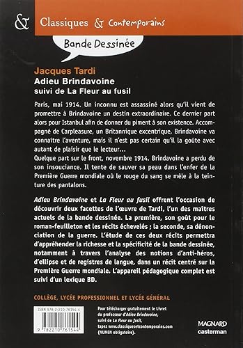 Adieu Brindavoine suivi de La Fleur au fusil - Bande dessinée - Classiques et Contemporains - Nail Gallerys