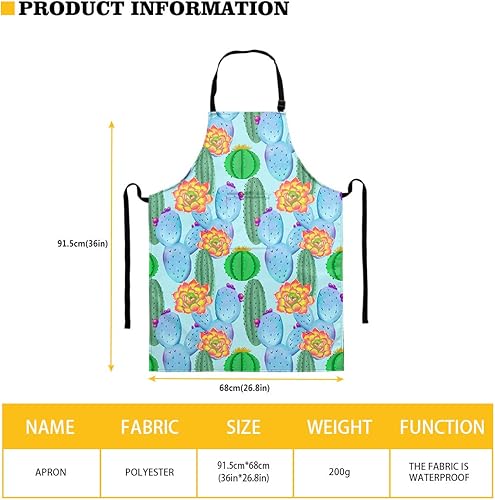 HUGS IDEA Tablier de cuisine réglable en polyester avec poche pour homme et femme Taille unique - Nail Gallerys