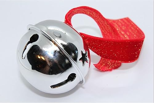 Cloche grelot du Traîneau du Père Noël Polar Express, Cadeau de Noël Décoratif avec Boîte et Ruban Rouge - Nail Gallerys