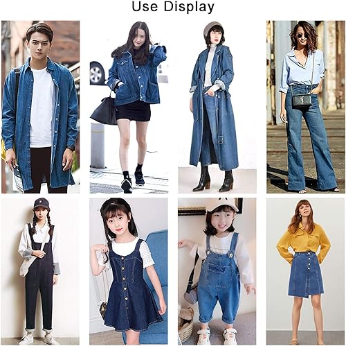 ZXC Tissu pour Jeans 100% Coton 150 cm De Large Utilisé pour Coudre des Vêtements,des Jeans Populaires,des Coussins De Couture,des Rideaux Et des Accessoires Ménagers 1m Vendu Au Mèt(Color:en Bleu) - Nail Gallerys