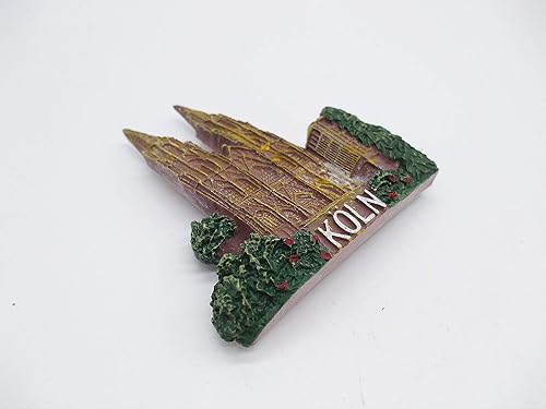 Aimant de réfrigérateur 3D Cathédrale de Cologne Allemagne souvenir souvenir souvenir souvenir de la maison et de la cuisine Décoration magnétique autocollant Cologne Allemagne aimant de réfrigérateur - Nail Gallerys